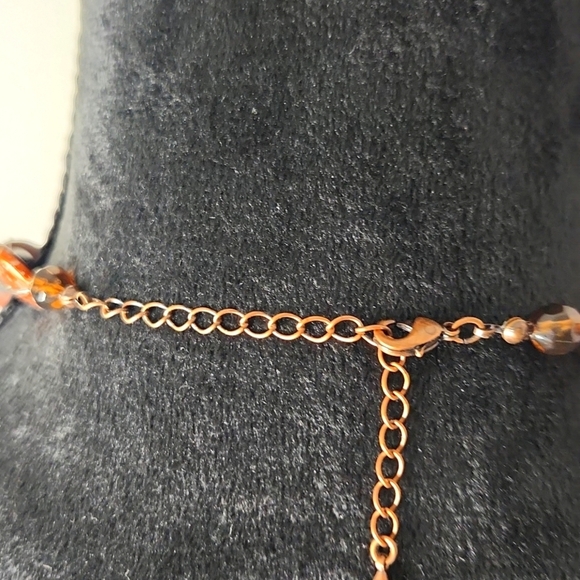 Boho Beaded Mixed Media Necklace – 18.5” - Picture 4 of 4